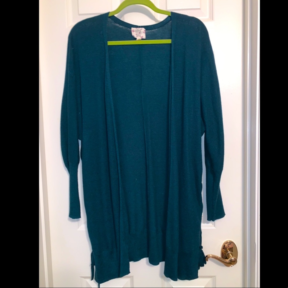 LAST CHANCE!! Hippie Rose cardigan with lace up sides, M.